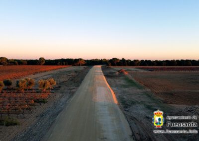 Obras de la carretera de Montalvos