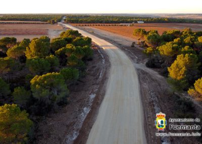 Obras de la carretera de Montalvos