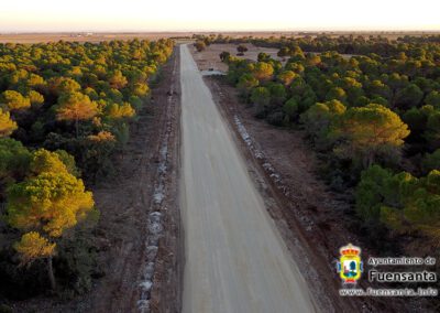 Obras de la carretera de Montalvos