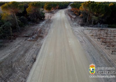 Obras de la carretera de Montalvos