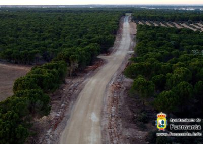 Obras de la carretera de Montalvos