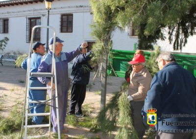 Construcción del Arco del Encuentro Fuensanta