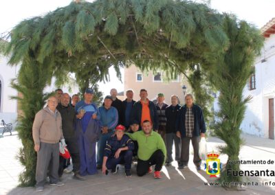 Construcción del Arco del Encuentro Fuensanta